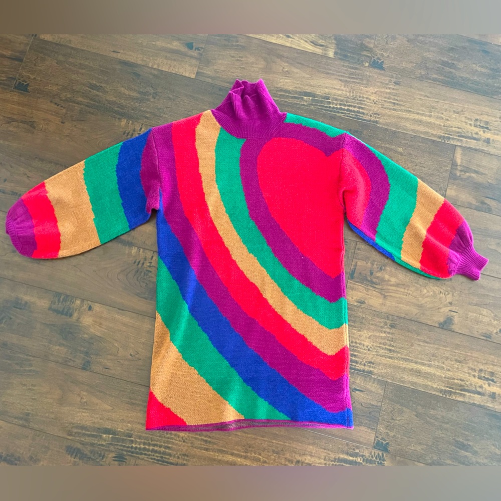 FARM Rio Colorful Rainbow Knit Dress